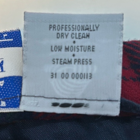 Vintage Pendleton Lindsay Tartan Plaid 100% Wool Skirt Red & Green USA Size 18 - Picture 9 of 17